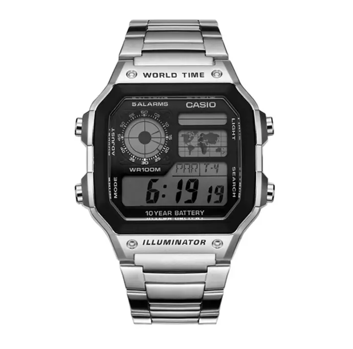 CASIO hommes d'affaires imperméable véritable pour hommes AE-1200WHD-1A