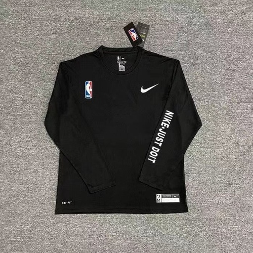 NBA Maillot de basket-ball à manches longues pour étudiants sportifs, à séchage rapide Maillot de course respirant pour hommes et sportifs